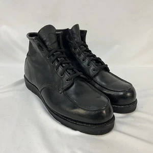 RED WING 4183 HERITAGE ROUGHNECK MOC TOE SCHWARZ LEDER STIEFEL GRÖSSE 11,5D USA - Bild 1 von 9