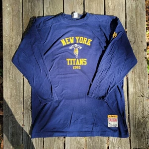 Vintage New York Titans "Jets" APFL Sewn Stitched Football Jersey 1960 Size 2XL - Picture 1 of 8