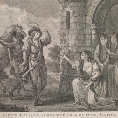 Prince Edmond Algithe Antonio Suntach nach Hamilton Punktierstich Ende 18 Jhd - Bild 1 von 4