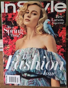 In Style Magazine The Fashion Issue March 2019 Brie Larson Cover - Picture 1 of 1