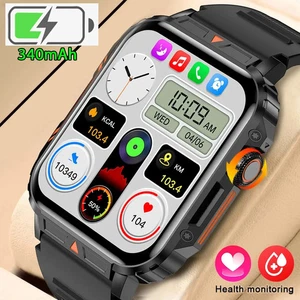 Smart Watch Uhr 1,95" IP68 Herren Damen Fitness Gesundheit Sport - Bild 1 von 8