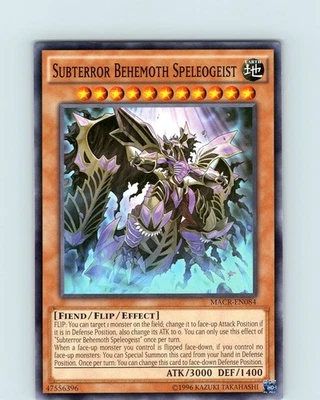 Yu-Gi-Oh TCG Subterror Behemoth Speleogeist MACR-EN084 Unlimited Common NM - Image 1 of 2