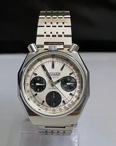 Citizen 67-9356 Bullhead Panda Flyback Chronograph 4-901223 Challenge Timer - Bild 1 von 21