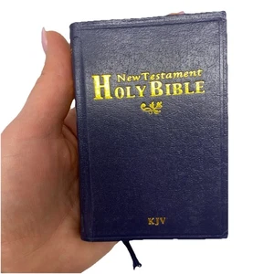 New Testament Holly Bible King James Version Taschengröße 4,5x3" rote Buchstabenausgabe - Bild 1 von 12
