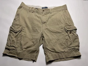 Polo by Ralph Lauren Tan Cargo Mens Shorts 100% Cotton Sz 42T FREE SHIPPING - Picture 1 of 5