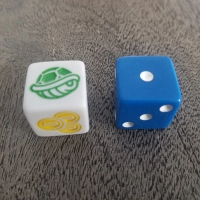 Replacement Dice For 2017 Monopoly Gamer Nintendo Hasbro Excellent Condition  - Image 1 of 3