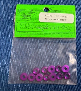 T&T Engineering 0276 Finish Cap for 3mm Cap Screw Purple Concept 30 964A - Picture 1 of 1
