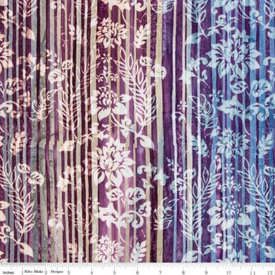 RBD ~ BT23027-202 ~ Express Yourself! Color Bands Mulberry Jam - by 1/2 yd - Image 1 of 2