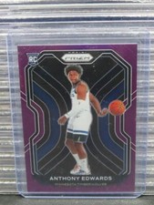 2020-21 Panini Prizm Anthony Edwards Purple Prizm Rookie RC #50/99 Timberwolves