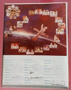 INTERKOSMOS Photo 29 Authentic Cosmonaut Flown ? Autographs USSR Space NASA - Picture 1 of 9