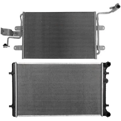Aluminum Radiator & Condenser Cooling Kit For 2000-2006 Audi TT Quattro Foto 1 de 4
