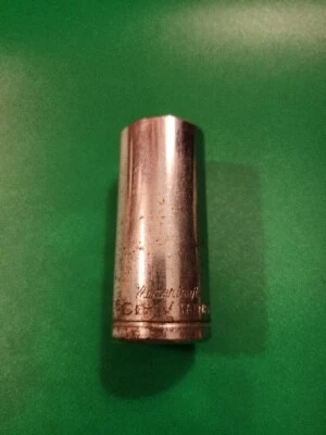 Mastercraft 13/16 soquete profundo vintage Cr-V Tawain 6 pontos - Imagem 1 de 4