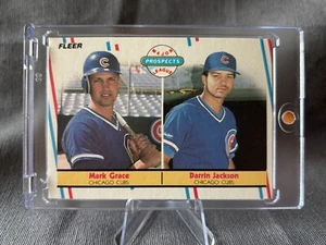 MARK GRACE/DARRIN JACKSON 1988 FLEER MAJOR LEAGUE PROSPECTS 641 - Picture 1 of 2