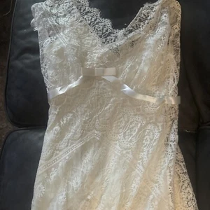 Vintage Watters And Watters Lace Wedding Gown Size 12 Absolutely Gorgeous - Picture 1 of 9