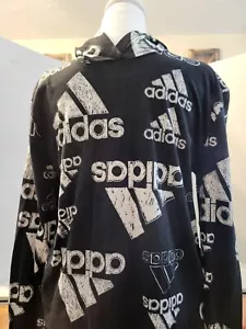 Youth XL 18-20 Adidas Long Sleeve Tshirt Hoodie Logo Print - Picture 1 of 3