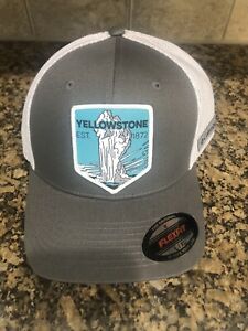 Columbia Yellowstone Mesh Trucker Flexfit Hat Sz: L/XL Color: Gray/White (NWTs)