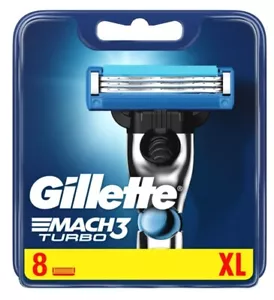 GILLETTE MACH 3 TURBO Rasierklingen 8 Pack Neu 100% OVP - Bild 1 von 4