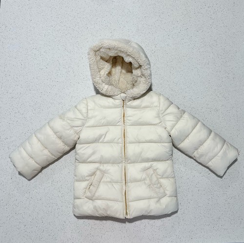 OFF WHITE Cappotto invernale Gymboree bambino bambino taglia 3T avorio bianco sporco