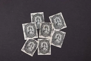 SPAGNA ENTRATE LOCALI 1875 LOTTO DI 7 USATI - Foto 1 di 3