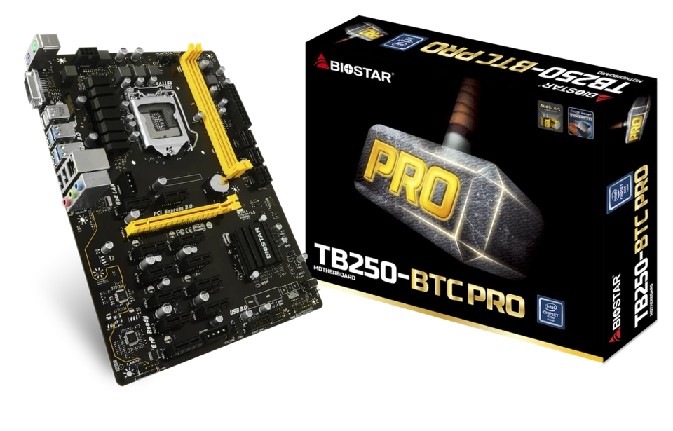 BIOSTAR TB250-BTC PRO LGA 1151 12 GPU - Image 1 of 1