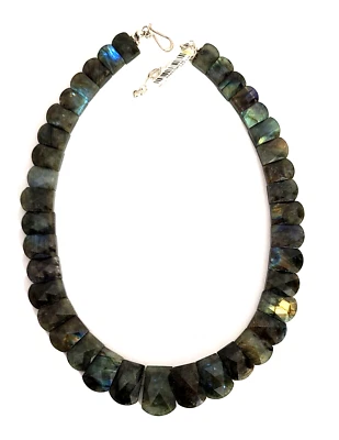 Collar Estación Labradorita Colección Galería Plata Esterlina Jay King-18"-NUEVO CON ETIQUETAS Foto 1 de 4