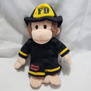 Gund Curious George 12 Inch Plush Stuffed Animal Fire Fighter Suit #4043740