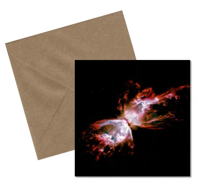 Space Art Greeting Card - Celestial Butterfly - Ideal for space enthusiasts - Image 1 of 3