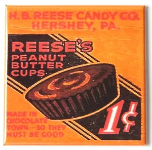 Peanut Butter Candy FRIDGE MAGNET matchbook sign - Picture 1 of 3