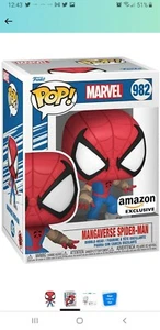 Spider Man Funko POP! Mangaverse Spider Man #982 Marvel Amazon w Protector  - Picture 1 of 2