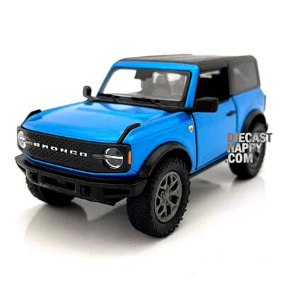 Ford Bronco 2022 techo rígido escala 1:34 modelo diecast azul de Kinsmart Foto 1 de 2