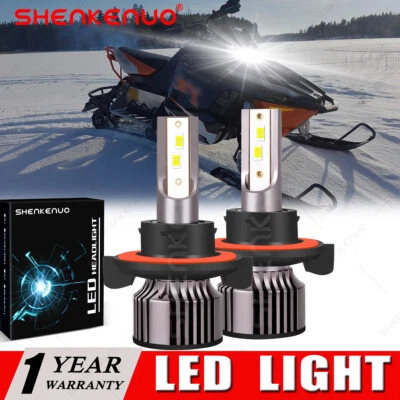 Kit de bombillas LED para moto de nieve Polaris 800 Rush Pro R 2013 2X 6000K H13 Foto 1 de 4