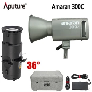 Amaran 300C RGBWW LED Video Light 300W Bi-Color 2500K-7500K+Spotlight SE 36° Len - Picture 1 of 8
