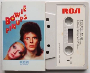 DAVID BOWIE - PIN UPS (RCA PK11669) 1973 USA CASSETTE TAPE PAPER LABELS VG+ - Picture 1 of 3