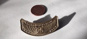 2008 HOG Harley Davidson Owners Group Member Rocker Pin 25 Years of HOG - Picture 1 of 5