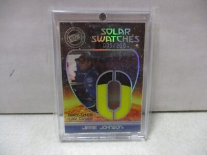 2009 Press Pass Solar Swatches Jimmie Johnson O Race Used Car Cover 035/200