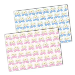 PERSONALISED 1ST BIRTHDAY WRAPPING PAPER BABY BOY GIRL NAME PRESENT WRAP - Picture 1 of 5