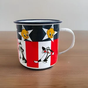 Taza esmaltada Warner Bros Studio Piolín y Silvestre estrellas y rayas - Imagen 1 de 10