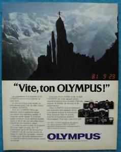 Publicité Papier - Appareil Photo Olympus De 1981