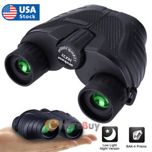 15x25 HD Waterproof Binoculars BAK4 Prism FMC Lens with Low Light Night Vision