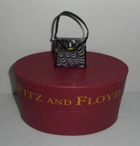 Glass Menagerie by Fitz and Floyd MANHATTAN Handbag 43/512 Ornament 2004 Zebra - Picture 1 of 10