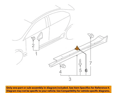 MITSUBISHI OEM 08-17 Lancer Exterior-Rocker Molding Grommet Clip Nut MR280579 - Image 1 of 2