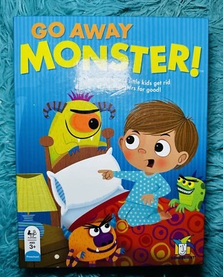 Go Away Monster Board Game - Learn Shapes 3+ Preschool - 2016 Gamewright RARE - Image 1 of 2