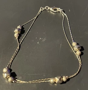 "Brazalete al tobillo de moda para mujer de plata 925 de 9""" - Imagen 1 de 3