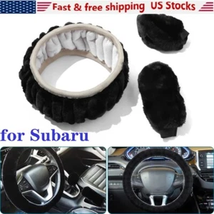 Winter Fashion Wool Fur Soft Furry Steering Wheel Covers for Subaru Forester - Picture 1 of 10