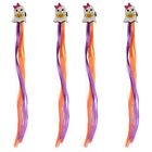 4 Pcs Hair Accessories For Girls Halloween Witch Clip Wig Elastic