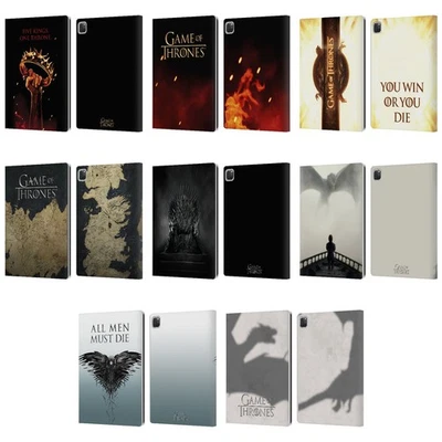 OFFICIAL HBO GAME OF THRONES KEY ART LEATHER BOOK WALLET CASE FOR APPLE iPAD - Image 1 of 4