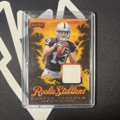 2019 Panini Playoff Hunter Renfrow Rookie Stallions  Patch #RS-39  - Image 1 of 2