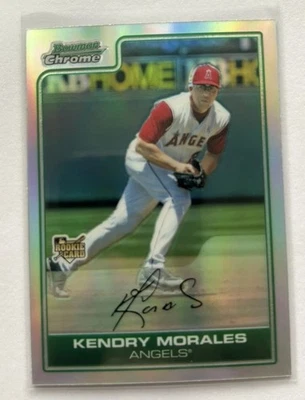 Bowman Chrome Draft Refractor #21 2006 Kendrys Kendry Morales radiocontrol Rookie Angels Foto 1 de 2