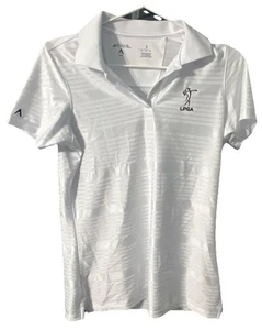 Antigua Damen weißes LPGA Logo Golf Polo Shirt, Größe S, neu ohne Etikett!  SCHÖN! - Bild 1 von 7