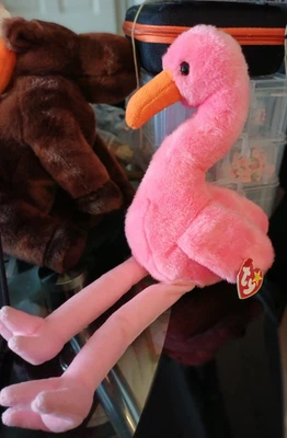 Ty Beanie Buddy Pinky The Flamingo Plush with Tags - Image 1 of 4